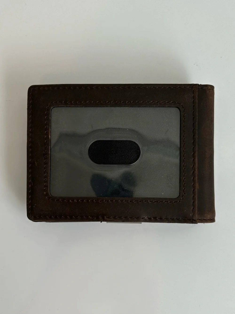 Serman Brands Transformer AirTag Wallet in Texas Brown RFID-blocking- Never Used
